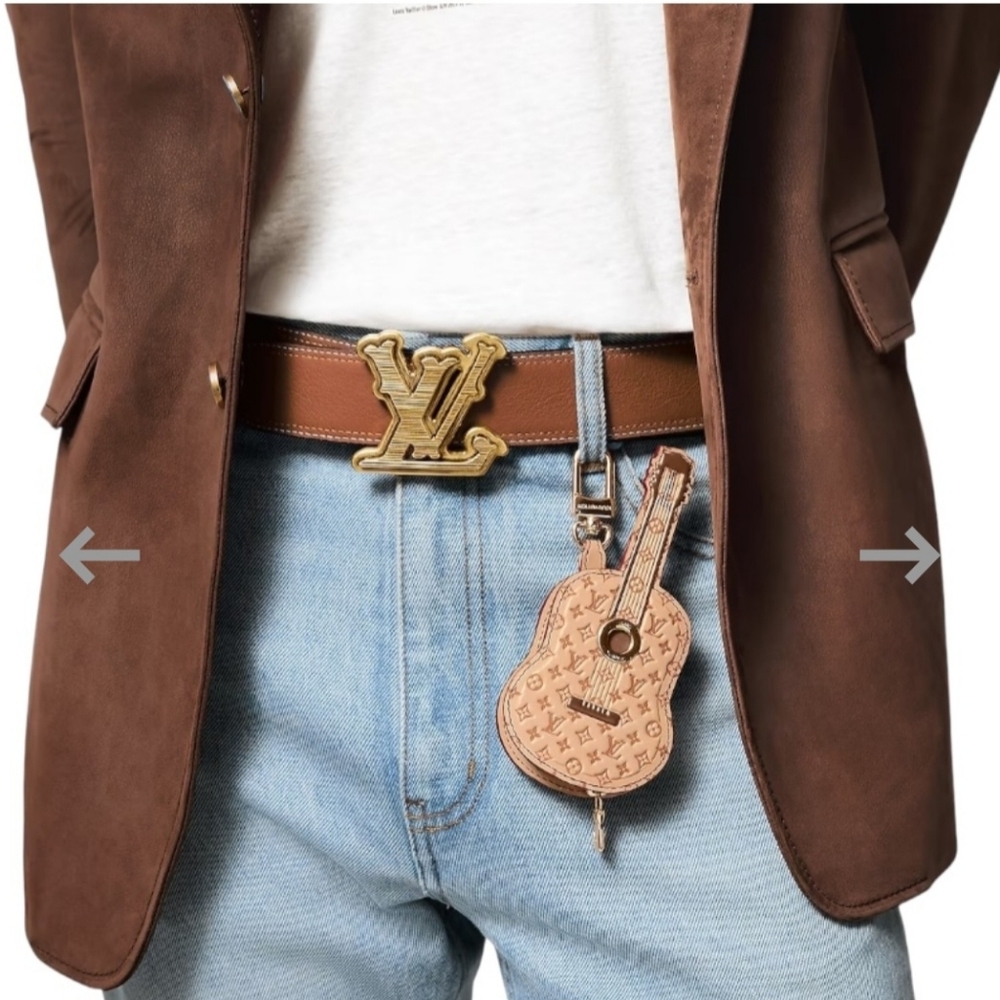 Fashion Pink & White  Guitar Key Pouch - Picture 3 of 7